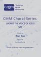 I heard the voice of Jesus say SATB choral sheet music cover